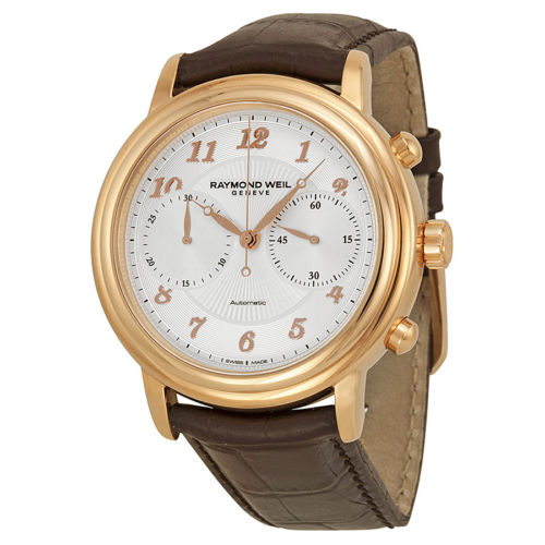 Raymond Weil Maestro Chronograph Brown Leather Mens Watch 4830-PC5-05658, only  $659.99, free shipping