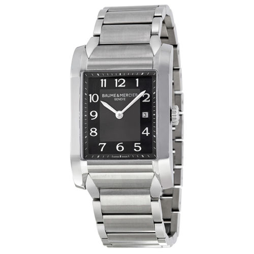 Jomashop：Baume & Mercier 名士10021 黑色表盘不锈钢中性石英腕表，原价$2,850.00，现使用折扣码后仅售 $549.99，免运费