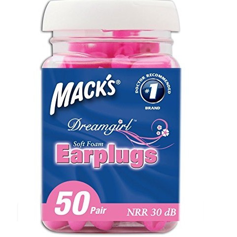 Mack's Ear Care Dreamgirl Soft Foam Earplugs, 50 Count for$6.40 free shipping