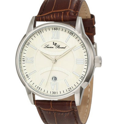 Lucien Piccard Men's 11576-02S Clariden Silver Textured Dial Watch $44.99(91%off)