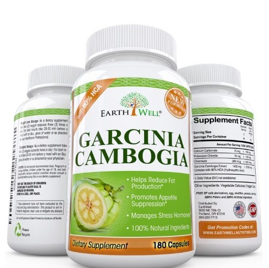 Garcinia Cambogia Extract Pure with 80% HCA Natural Weight Loss Supplement (180 count) for $23.79 