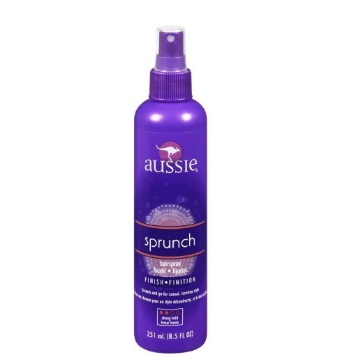 史低價！Aussie Sprunch Non-Aerosol Hairspray 捲髮保濕定型噴霧 點擊Coupon后僅售$3.95 免運費