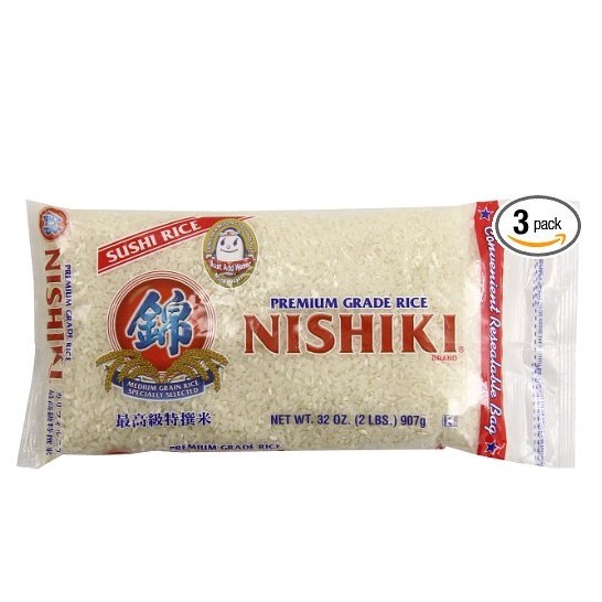 NISHIKI Premium Musenmai Rice, 2-Pound (Pack of 3) for $7.44