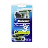 吉列Gillette Customplus 3 一次性剃鬚刀(12個) 點擊coupon后僅售$11.50 免運費