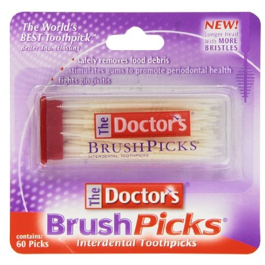 The Doctor's Brushpicks Toothpicks 60 Pick's for $2.95 free shipping