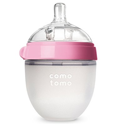 史低價！Comotomo 媽媽乳感硅膠軟性奶瓶，150ml， 現僅售$10.39。兩色同價！