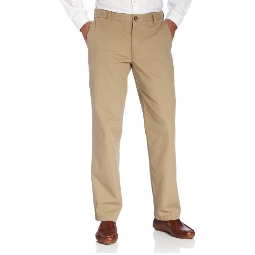 IZOD Men's Saltwater Flat Front Slim Fit Chino Pant, only $7.49 