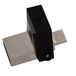 Kingston Digital 64GB Data Traveler Micro Duo USB 3.0 Micro USB OTG (DTDUO3/64GB), only $23.99