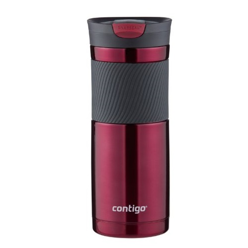 Contigo Stainless Steel Travel Mug | Vacuum-Insulated Coffee Mug | SNAPSEAL Byron Travel Mug, 20oz, Vivacious, only $10.09