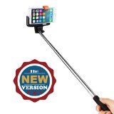 Amir® Bluetooth Selfie Stick Self Portrait Monopod with Built-in Remote Shutter for iPhone and Android - $11.99 