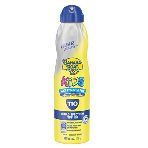 Banana Boat UltraMist Kids MAX Protect & Play Clear Spray Sunscreen SPF 100: 6 OZ, only $4.40, free shipping after using SS