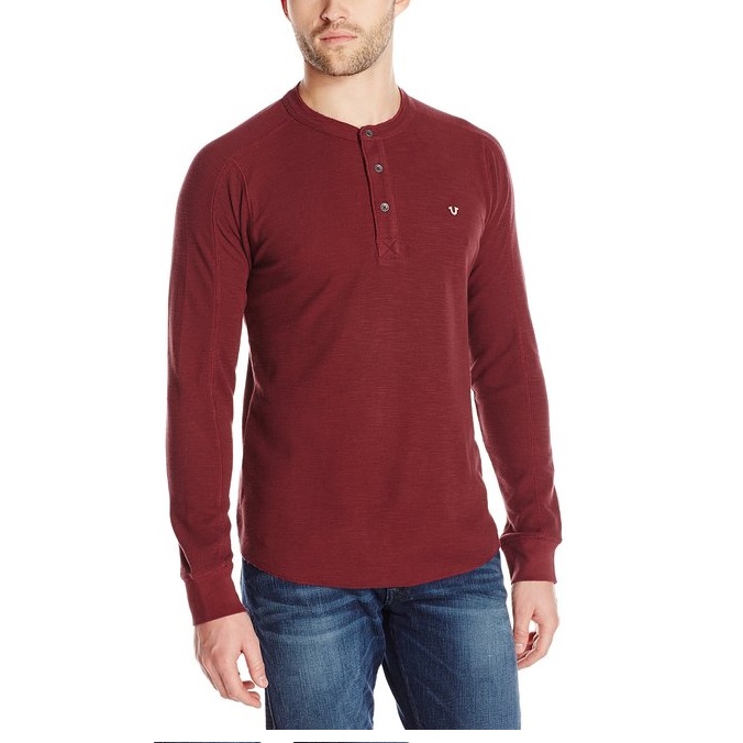 True Religion Men's Long-Sleeve Henley Shirt, only $32.37 