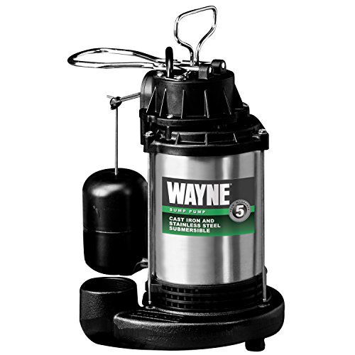 WAYNE CDU980E 3/4 HP Submersible Cast Iron and Stainless Steel Sump Pump With Integrated Vertical Float Switch, only $102.69, free shipping
