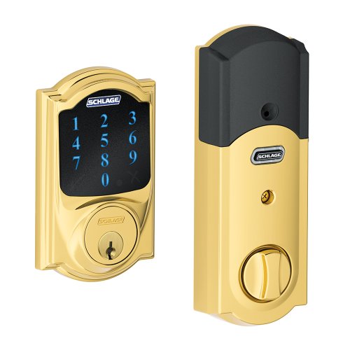史低价！Schlage Connect家用带警铃密码锁，原价$431.00，现仅售159.99 ，免运费！2种颜色有此特价！