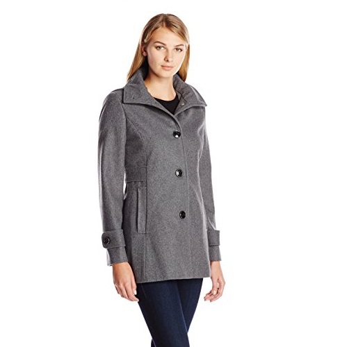 Kenneth Cole New York Women's Single Breasted Classic Wool Coat, only $64.38, free shipping