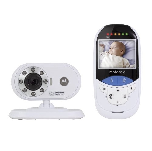 Motorola MBP27T 2.4 GHz Digital Video Baby Monitor with 2.4-Inch Color LCD and Touchless Thermometer for Baby and Liquids, only $99.99, free shipping