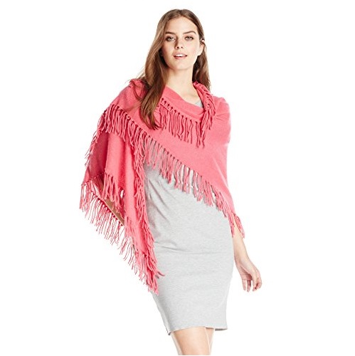 Minnie Rose Women's 100% Cashmere Fringe Shawl,only $99.15, free shipping