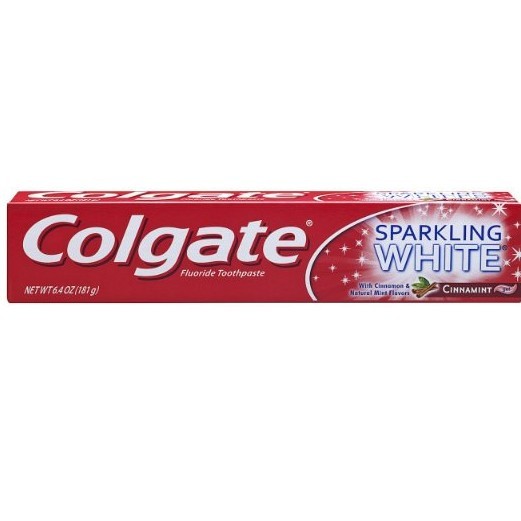 Colgate Sparkling White Fluoride Toothpaste, Cinnamon Spice, Gel , 6.4 oz (181 g) for $1.87 