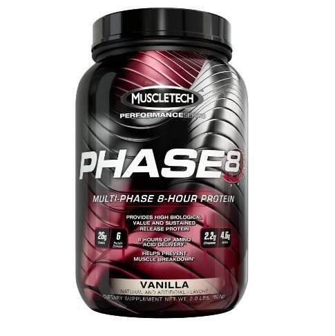 Phase8, Vanilla, 2.0lb., Sustained Release Protein for$25.36
