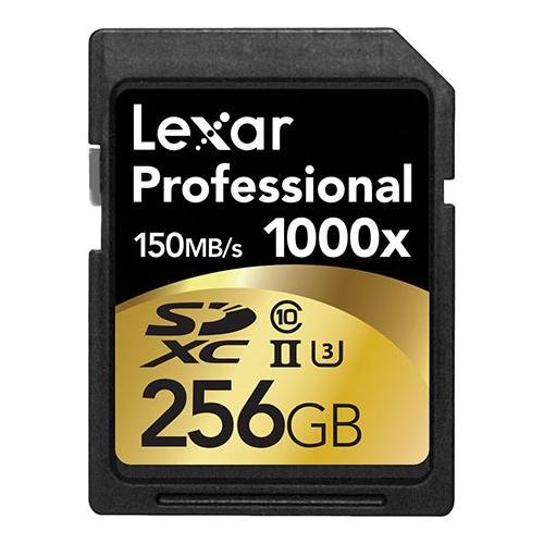 Lexar Professional 1000x 256GB SDXC UHS-II/U3 Card (Up to 150MB/s read) w/Image Rescue 5 Software LSD256CRBNA1000, only $127.99, free shipping