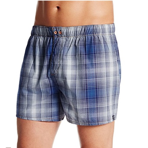 Diesel Men's Fred Bold Plaid Boxer, only $7.37 