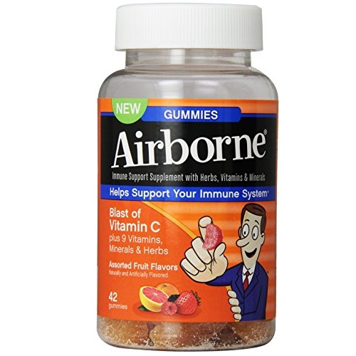 Airborne Immune Support Supplement with Vitamin C Chewable Gummies, 42 Count, only $8.44, free shipping 