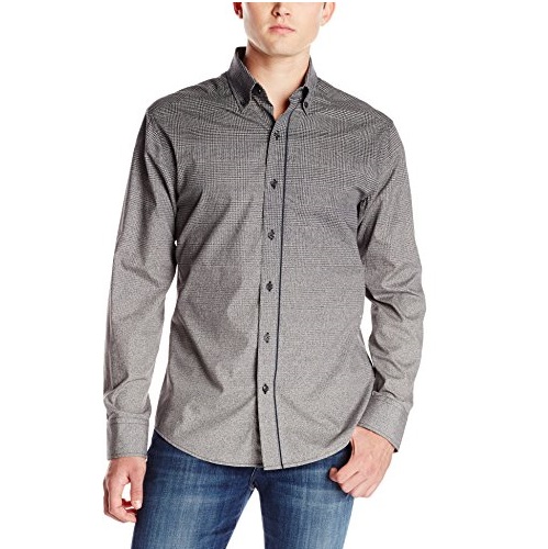 Vince Camuto Men's Long-Sleeve Sportshirt with Piping, only $22.12 
