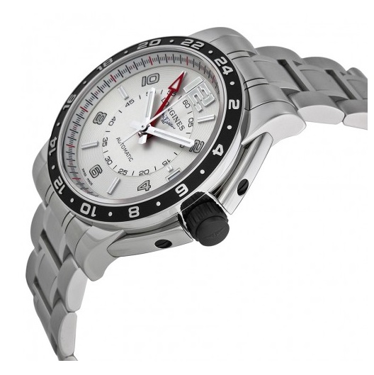 LONGINES Admiral GMT Silver Dial Stainless Steel Mens Watch LNG36684766, only $1,199.00, free shipping