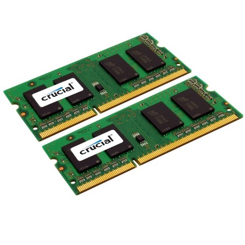 再降！史低價！Crucial英睿達16GB DDR3/DDR3L (PC3-12800) 筆記本內存條（8GBx2），原價$165.99，現僅售$50.99，免運費。