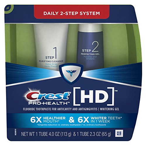 史低价！Crest 佳洁士 Pro-Health HD 洁净美白牙膏套装，原价$14.99，现点击coupon后仅售$7.49，免运费