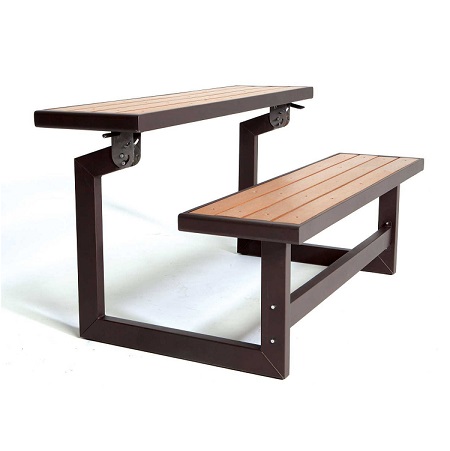 Lifetime 60054 Convertible Bench / Table, Faux Wood Construction, only $139.99, free shipping