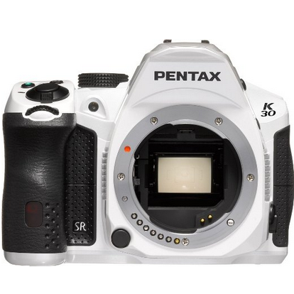 Pentax K-30 Weather-Sealed 16 MP CMOS Digital SLR (White, Body Only) (Discontinued by Manufacturer)，$389.99 & FREE Shipping