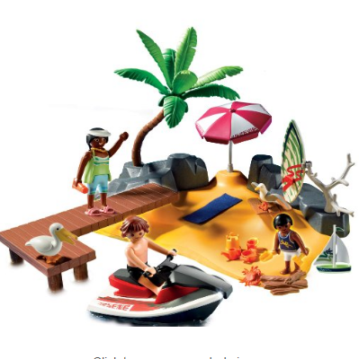 PLAYMOBIL 假日岛玩具套装，原价$27.99，现仅$11.99！