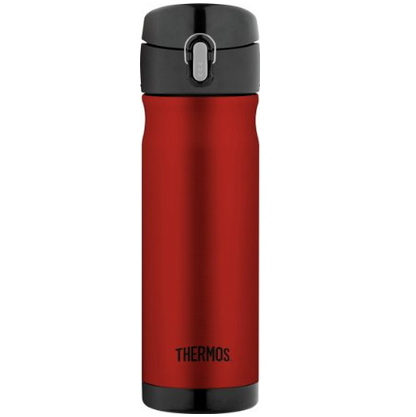 Thermos Vacuum Insulated Stainless Steel Drink Bottle, 16-Ounce, Cranberry，$24.11