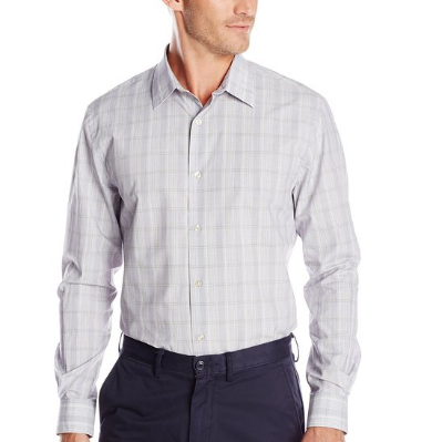 Perry Ellis Men's Long Sleeve Plaid Pattern Shirt $14.10 (76%off)