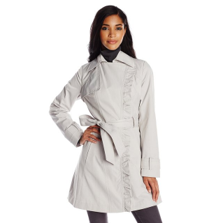 Jessica Simpson Women's Ruffle-Front Trench Coat $64.99(68%off) 