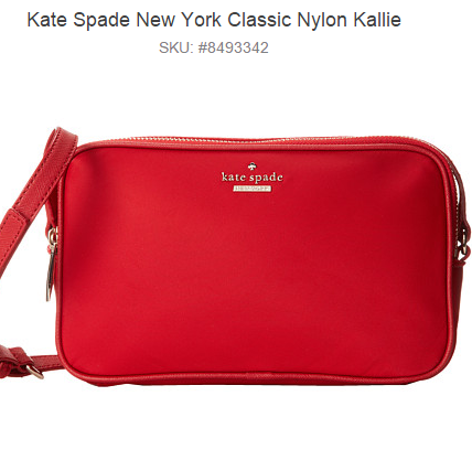半价！Kate Spade New York Classic Nylon Kallie时尚迷你可爱单肩包 原价$198 现价$79.99 免邮费