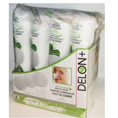 Delon 100% Cleansing Cotton Rounds, 800 Count for $17.00