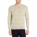 Dockers Men's Classic Striped V-Neck Sweater $14.79 FREE Shipping on orders over $49