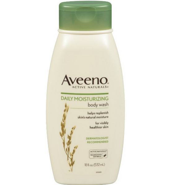 Aveeno艾维诺 天然燕麦精华滋润保湿沐浴乳，18 oz，原价$8.00，点击Coupon后仅售$4.41，免运费