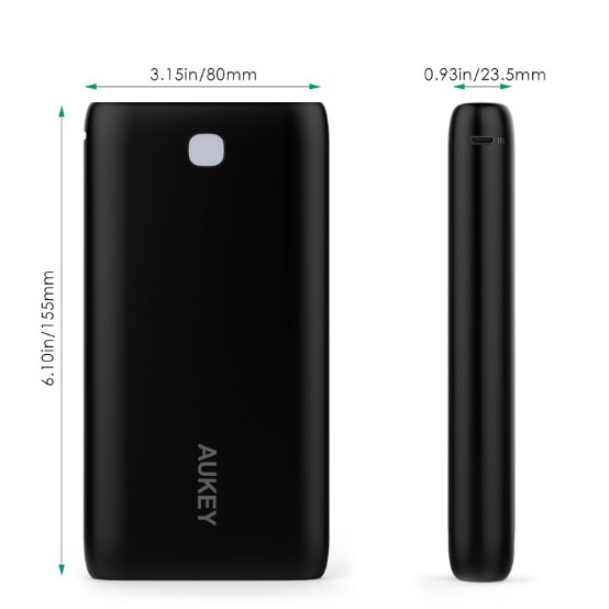 Aukey 20000mAh Portable Charger External Battery Power Bank with AIPower Tech  $35
