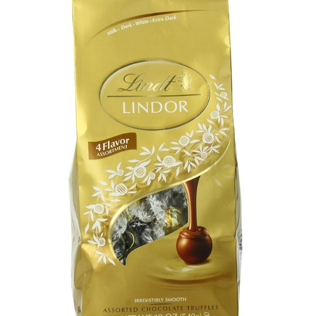 闪购！瑞士莲 Lindt Lindor 松露巧克力四种口味混合礼品包 仅售$6.71
