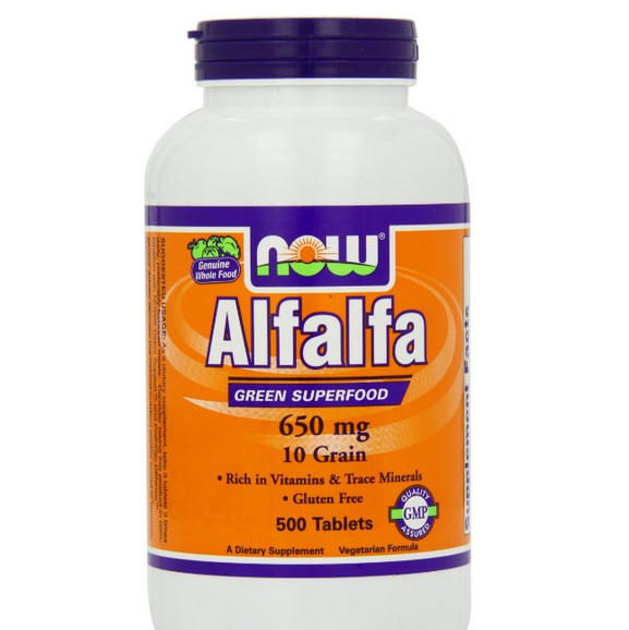 Now Foods Alfalfa 10 Grain, 650 mg , 500 Tablets $10.63 免邮费