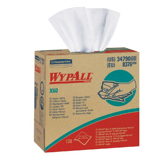 Kimberly-Clark WypAll 34015 Disposable X60 Wiper, 12.5