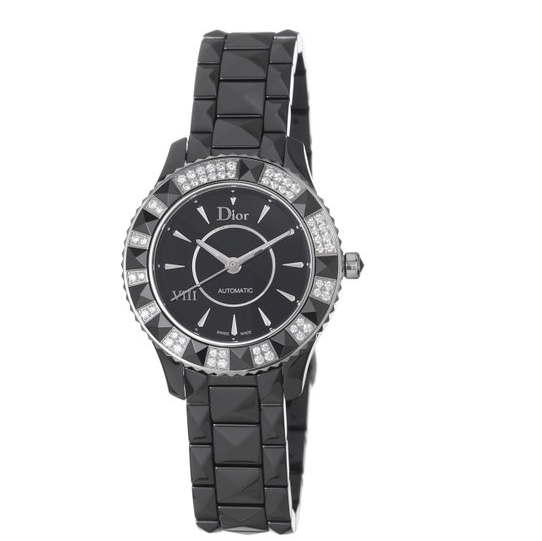 Christian Dior Women's CD1235E0C001 Black Eight Analog Display Swiss Automatic Black Watch $2,657.99 