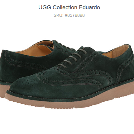 UGG首个高端时尚产品线！UGG Collection Eduardo男士雕花皮鞋 原价$265 现价$67.99 免邮费