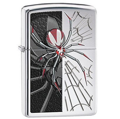Zippo Pocket Lighter High Polished Chrome Spider Pocket Lighter $18.47(42%off) & FREE Shipping