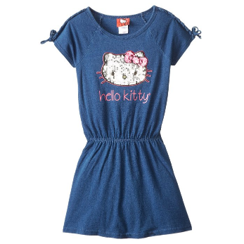 Hello Kitty Big Girls' Knit Jersey Dress $19.99(50%off)