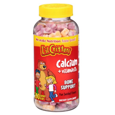 L'il Critters Calcium with Vitamin D - 200 Fun Swirled Flavored Gummy Bears $11.65 + Free Shipping 