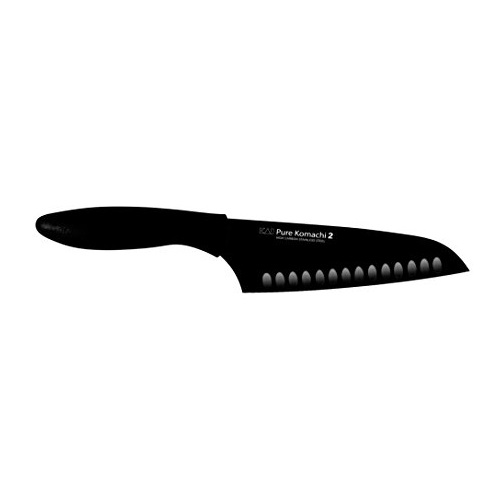 Kershaw Pure Komachi 2 Hollow Ground Santoku Knife, 6.5-Inch, Black, only $11.99 